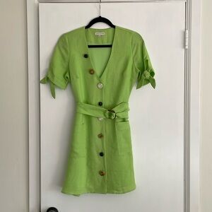 Moon River Lime Green Dress